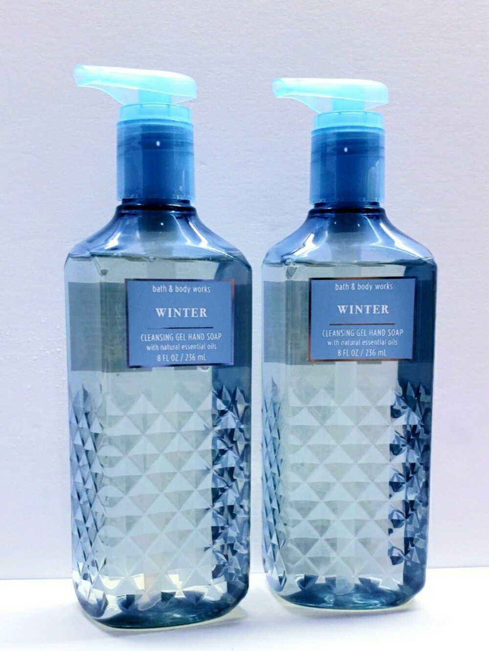 Bath & Body Works WINTER Gentle Cleansing Gel Hand Soap, 8 fl oz (2 pcs)